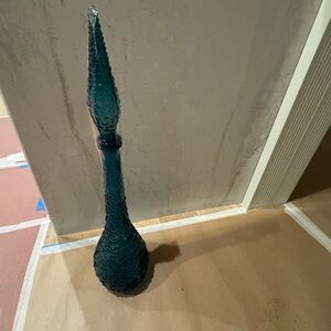 Empoli glass genie bottle decanter